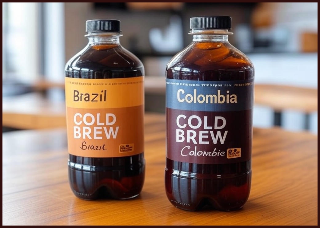 로엘 더치커피 콜드브루 원액 2종 세트, 브라질 1L + 콜롬비아 1L, 1세트