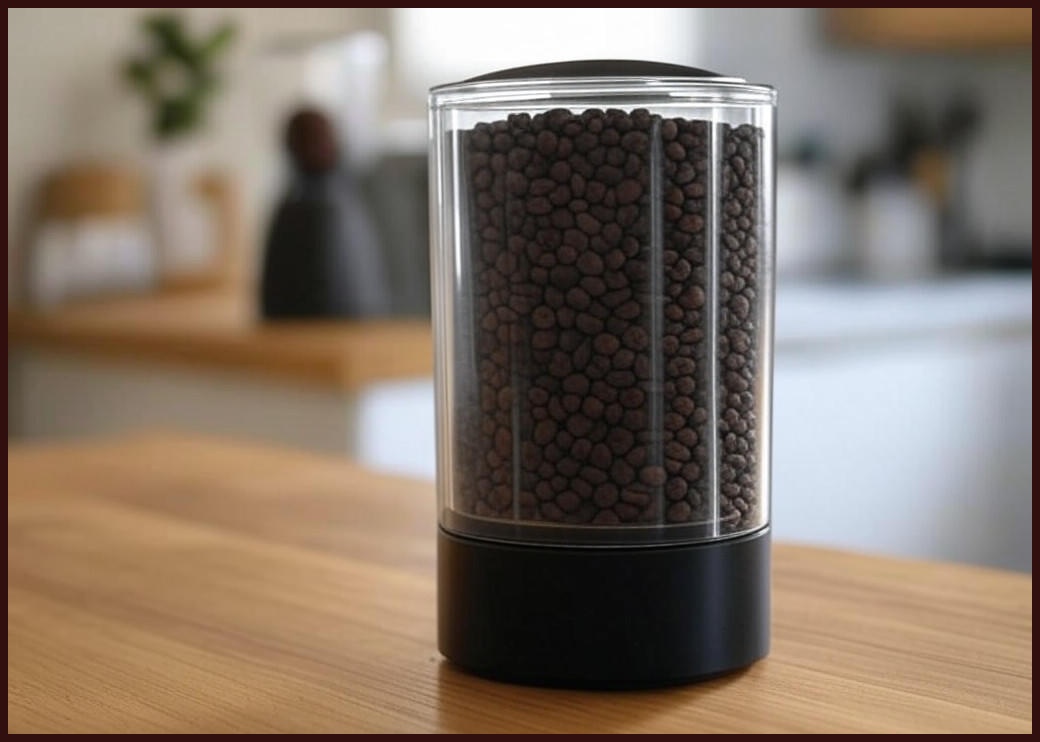 나무/아크릴 밀폐 커피보관용기 1000ml (CA3)원두보관용기,원두보관통,원두보관,원두밀폐용기