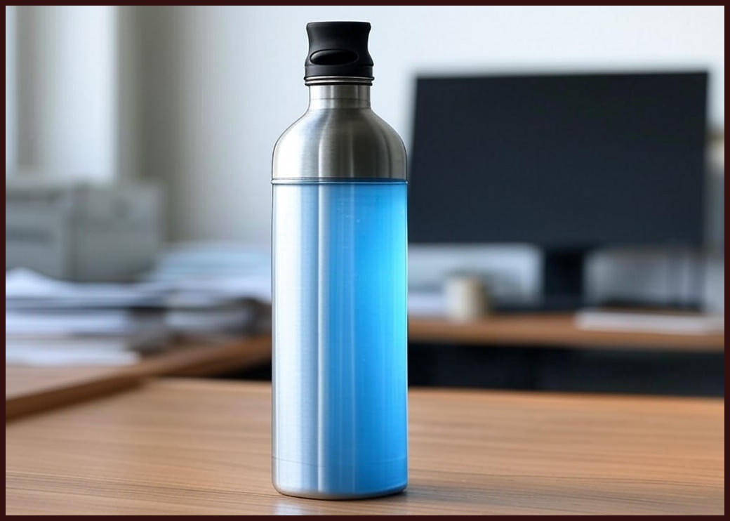 워터하마 스테인리스 데스크 머그컵 텀블러 450ml, 헤이즈블루, 1개