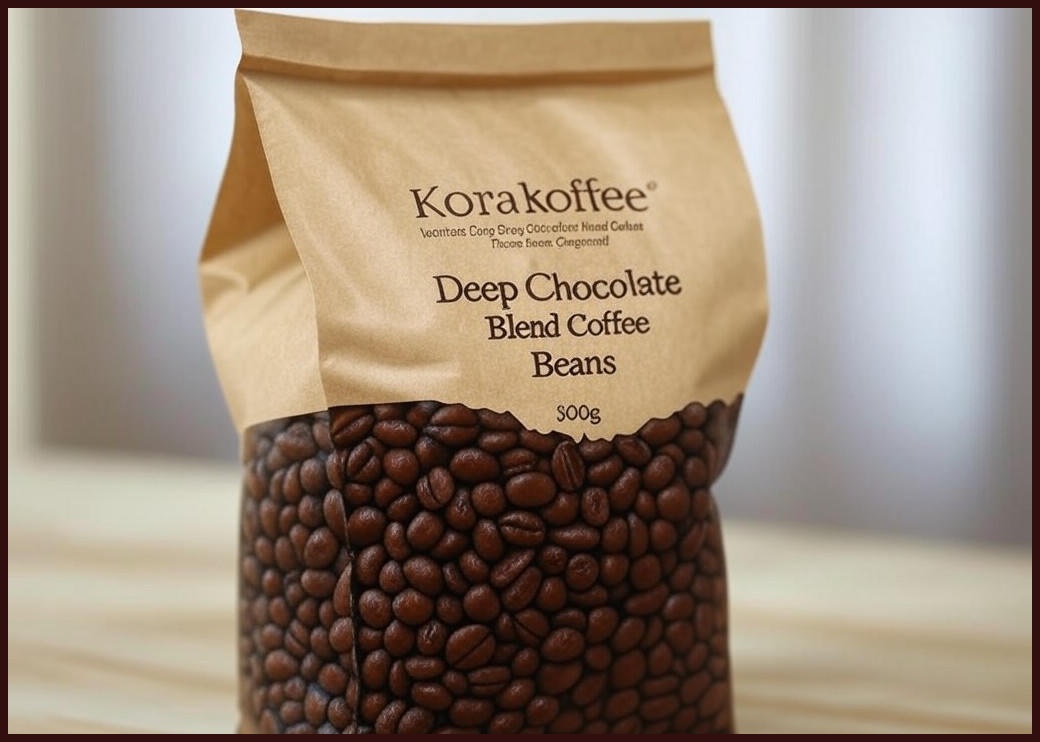 코라커피 딥초콜릿 블렌드 커피원두, 1개, 500g, 홀빈(분쇄안함)