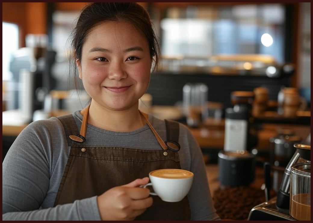 폴바셋 바리스타 돌체 카페 라떼